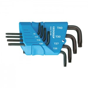 GEDORE Cranked socket key set 8 pcs TORX T9-T40 (1531425), H 43 TX-88