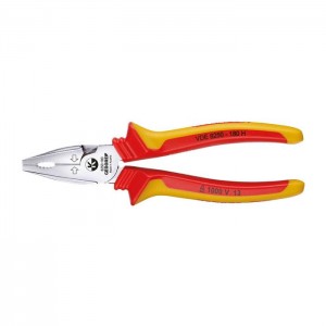 GEDORE VDE Heavy duty combination pliers with VDE insulating sleeves 160 mm (1550942), VDE 8250-160 H