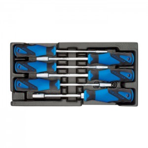 GEDORE Socket wrench set in 1/3 ES tool module (1751239), 1500 ES-2133
