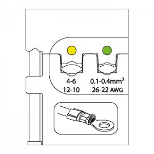 GEDORE Module insert for insulated terminals 0.1-0.4/4-6 (1830554), 8140-01