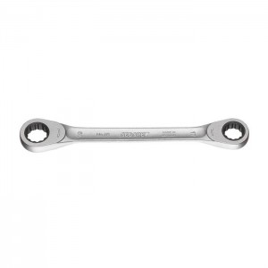 GEDORE 2306816 Double ring ratchet spanner 4 R 17x19, size 17 x 19 mm, 4 R 17X19