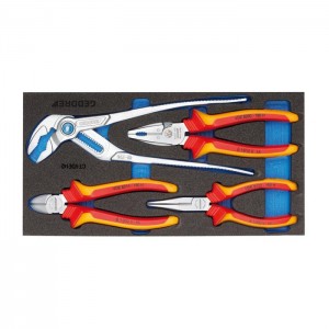 GEDORE VDE Pliers set in Check-Tool-Module (2309033), 1500 CT1-VDE 142