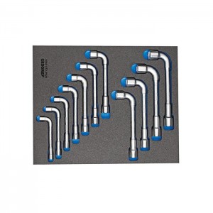GEDORE Double ended socket wrench set in 2/4 CT tool module, 11 pcs (2841851), 2005 CT2-25PK
