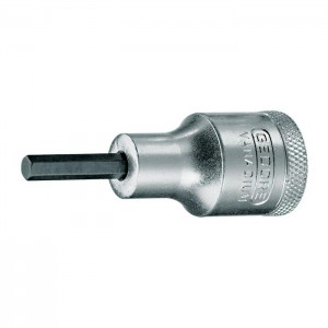 GEDORE Screwdriver bit socket 1/2" in-hex 4 mm (6153070), IN 19 4
