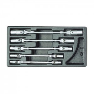 GEDORE Swivel head wrench set in 1/3 ES tool module (6605070), 1500 ES-34