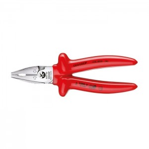 GEDORE VDE Heavy duty combination pliers with VDE dipped insulation 160 mm (1429582), VDE 8250-160