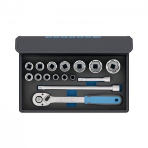 GEDORE Socket set 1/2" 16 pcs (3085023), TC 19-MU-10