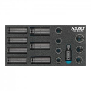 HAZET Impact socket set 163-463/15