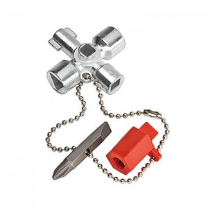 KNIPEX 00 11 02 Control cabinet key, short style