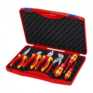 KNIPEX 00 21 15 Tool Box 7 parts for electrical contractors