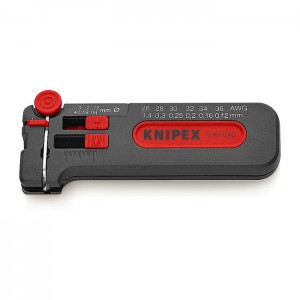 KNIPEX Mini-Abisolierer 12 80 040 SB, 100 mm