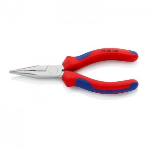 KNIPEX 25 05 140 Snipe Nose Side Cutting Pliers chrome plated 140 mm