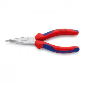 KNIPEX 25 05 160 Snipe Nose Side Cutting Pliers chrome plated 160 mm