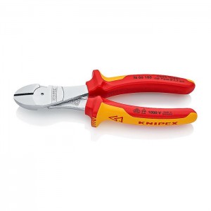 KNIPEX 74 06 180 High Leverage Diagonal Cutter chrome plated 180 mm