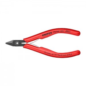 KNIPEX 75 22 125 Electronics Diagonal Cutter burnished with plastic grips 125 mm