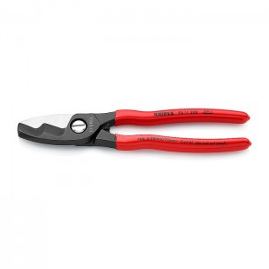 KNIPEX 95 11 200 Cable Shears with twin cutting edge, 200 mm