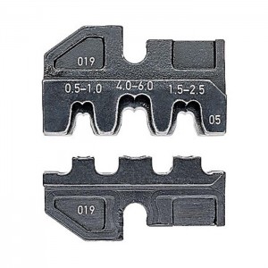 KNIPEX 97 49 05 Crimping dies f. non-insulated open plug connectors 4.8/6.3 mm