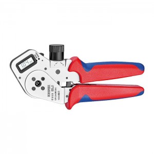 KNIPEX 97 52 63 DG Four-Mandrel Crimping Pliers for turned contacts 195 mm