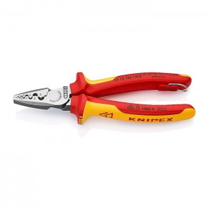 KNIPEX 97 78 180 T Crimping Pliers for end sleeves (ferrules) 180 mm