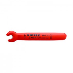 KNIPEX Insulated open-end wrench, size 1/4 - 3/4in.
