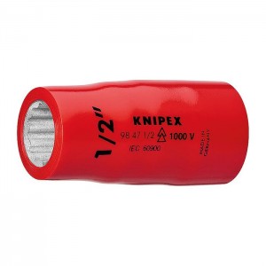 KNIPEX 98 47 3/4 12-Point Socket w. internal square 1/2“ 55 mm