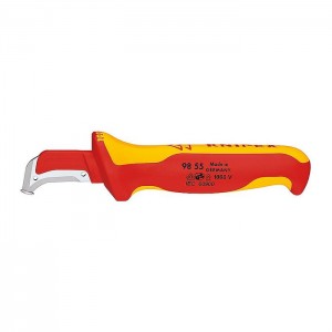 KNIPEX 98 55 SB Dismantling knife with guide shoe, 180mm