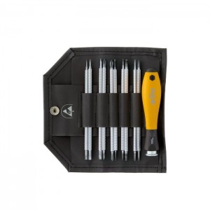 Wiha Screwdriver with interchangeable blade set SYSTEM 4 ESD Mixed 11-pcs. in roll-up bag (31499)