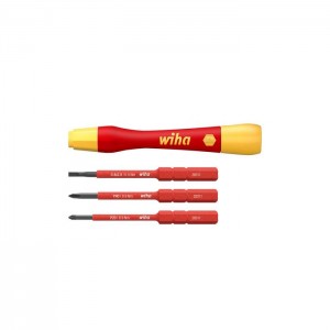 Wiha 43167 Fine screwdriver set PicoFinish® slimVario® electric, 4pcs.