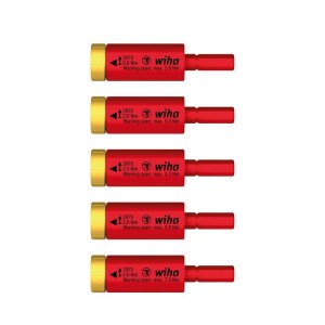 Wiha Torque set easyTorque adapter electric for slimBits and slimVario® holder, 5-pcs. in blister pack (41479)