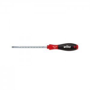 Wiha Screwdriver SoftFinish® Slotted with round blade and lasered mm scale (36085) 4,0 mm x 100 mm