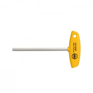 Wiha L-key with T-handle Hex, inch design brilliant nickel-plated (02802)
