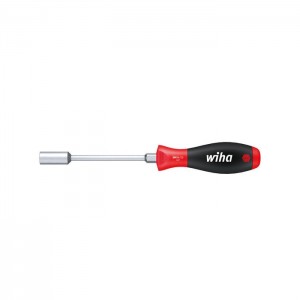 Wiha Screwdriver SoftFinish® Hexagon nut driver with round blade and hexagon head (01092) 7 mm x 125 mm