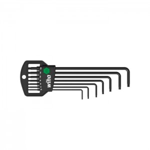 Wiha L-key set in Classic holder TORX® MagicSpring®, 7-pcs., black oxidised (33753)