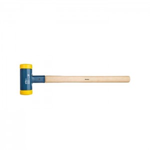 Wiha Sledgehammer no recoil, medium hard with hickory wooden handle, round hammer face (02091)