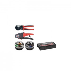 Wiha Stripping and crimping tool set 5-pcs With wire end sleeves, 500 units, colour code 1 (FR), in L Boxx Mini (43985)