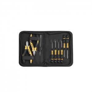 Wiha Tool set ESD Pliers, screwdriver, tweezers, 9-pcs. in bag (43994)