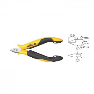 Wiha Diagonal cutters Professional ESD narrow, pointed head with bevelled edge (26808) 115 mm