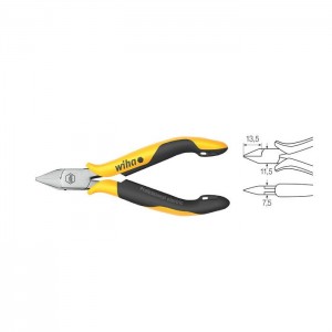 Wiha Diagonal cutters Professional ESD wide, pointed head without bevelled edge (26821) 115 mm