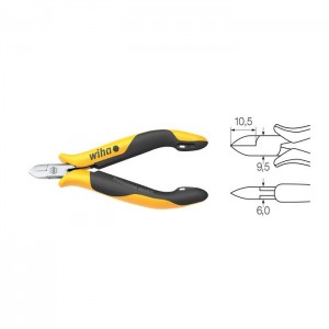 Wiha Diagonal cutters Professional ESD narrow, semi-rounded head with small bevelled edge (26826) 115 mm