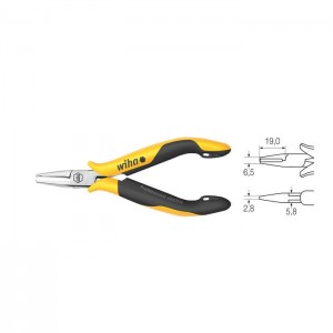 Wiha End cutting nippers Professional ESD narrow head with small bevelled edge (26839) 110 mm