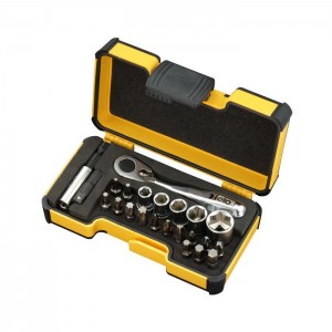 Felo 00005772306 Felo - XS 23 - tool set 1/4" with mini ratchet, sockets and accessories in XS-Strongbox, 23-pcs.