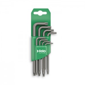 Felo 00034888811 Felo - L-Wrench set TORX long, nickel plated, 8-pcs. on clip
