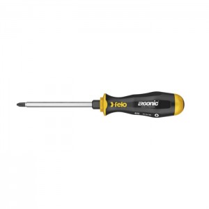 Felo 00045220340 Felo - ERGONIC - Phillips-Screwdriver with 3C-handle, continuous blade and hammer cap