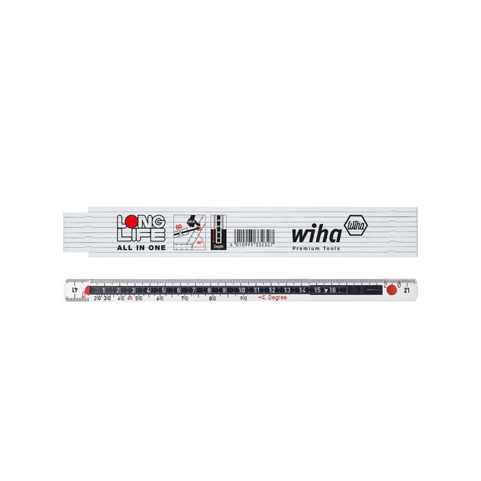 Wiha Folding ruler Longlife All in One 2 m metric, 10 segments (33232 ...